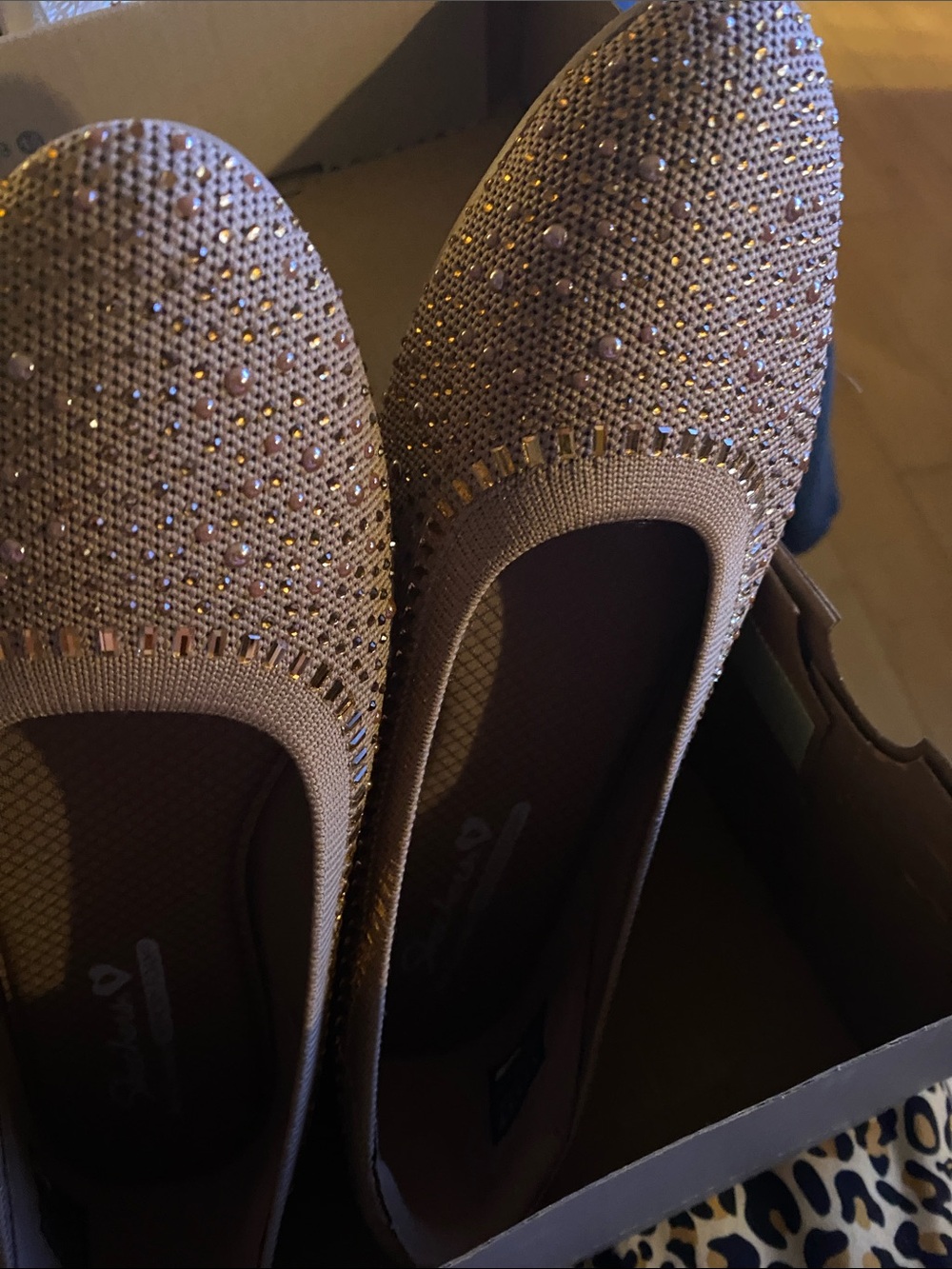 Skechers Women's taupe with crystals
Crystal-Embellished Slip-On Flats - Picture 4 of 4